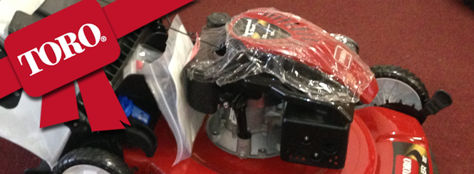 Original photograph of a Toro mower at Puritas